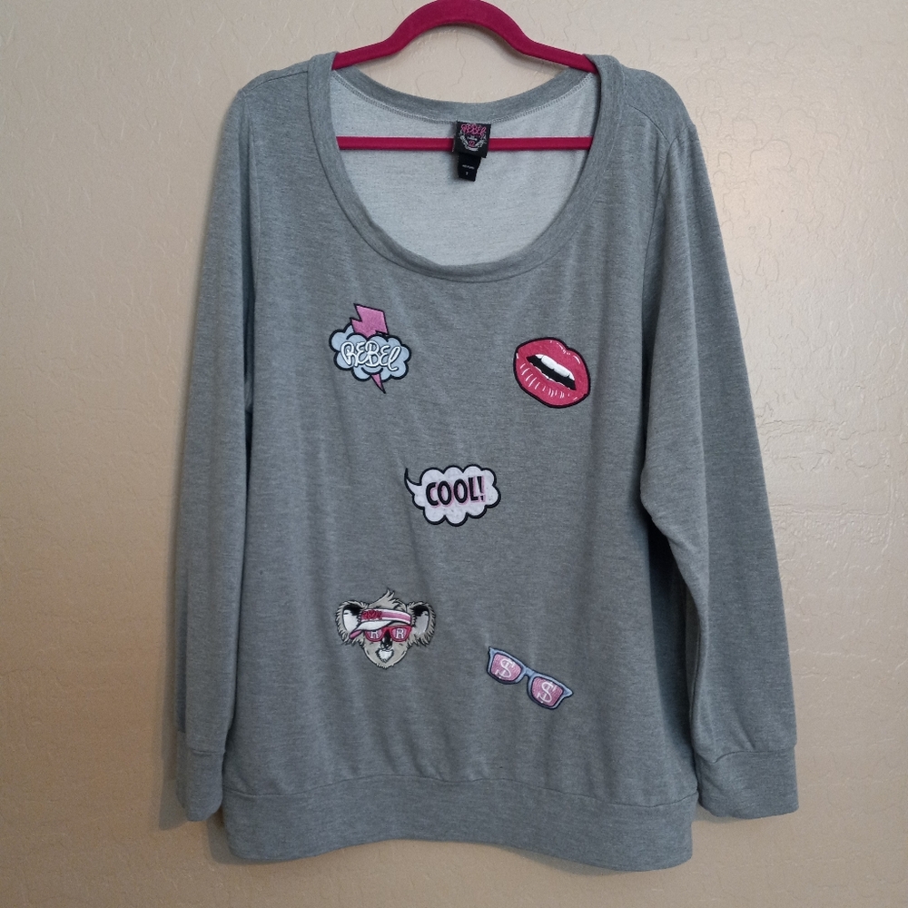 Torrid Rebel Wilson For Torrid Patch Sweatshirt